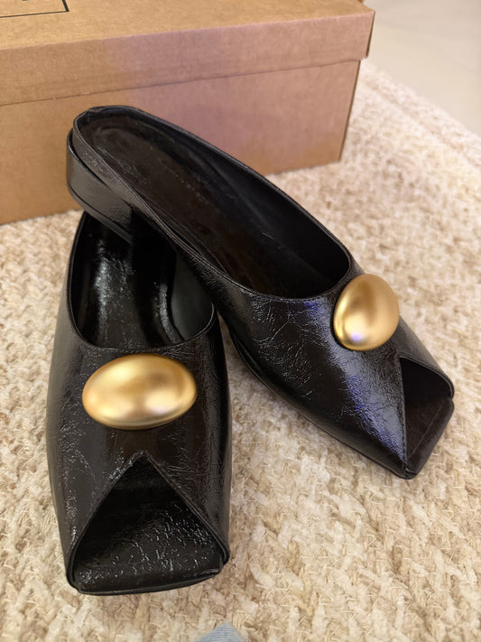 Bruno Menegatti Orly Black Mule