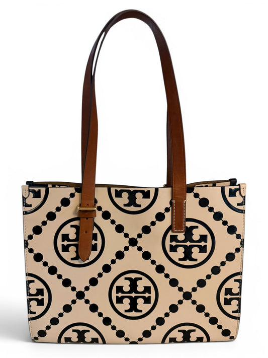 Tory Burch T Monogram Embossed Leather Tote