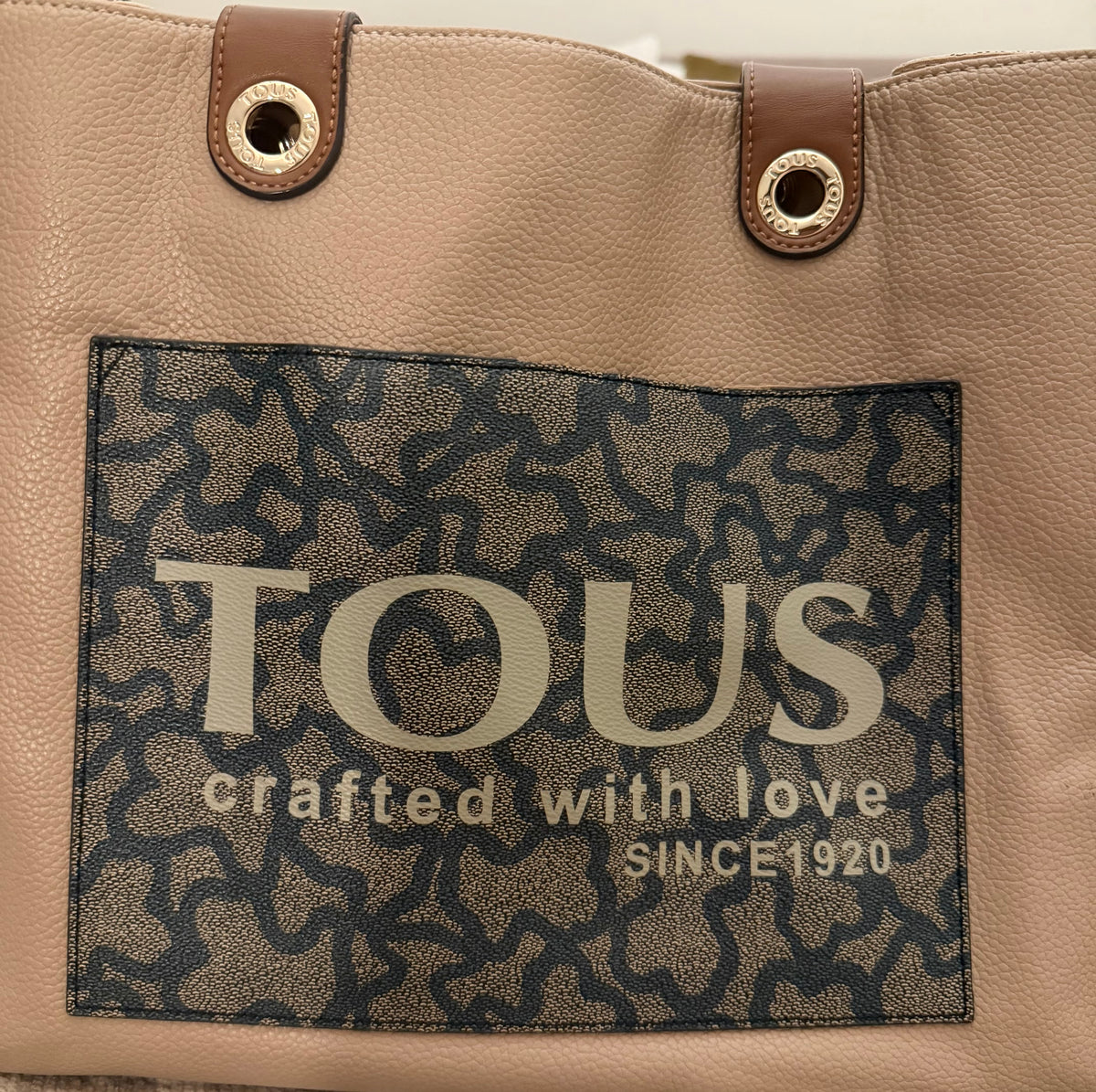 TOUS Amaya Kaos Icon Multi Beige XL Tote