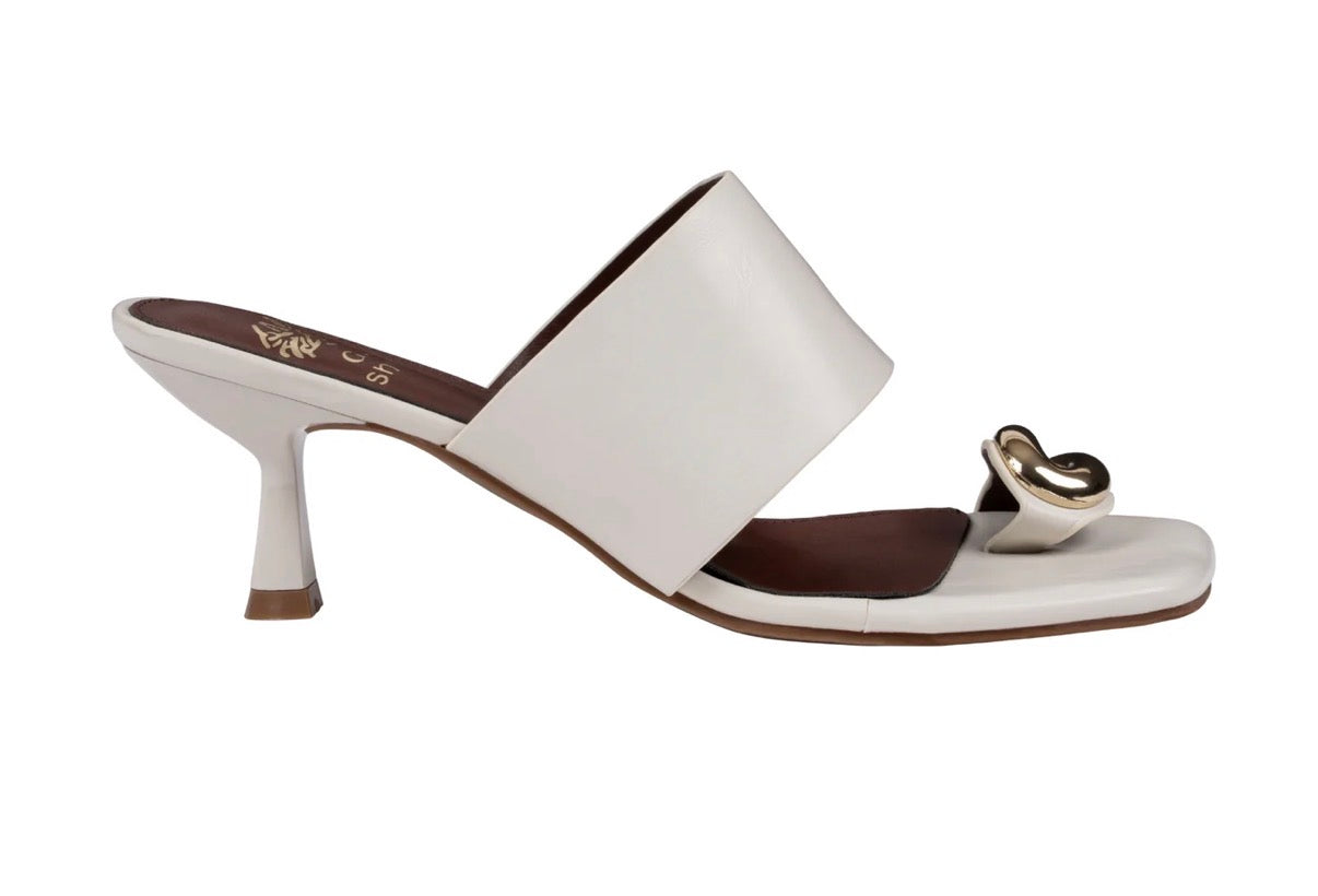 Carmela Ivory Toe Ring Dress Sandals