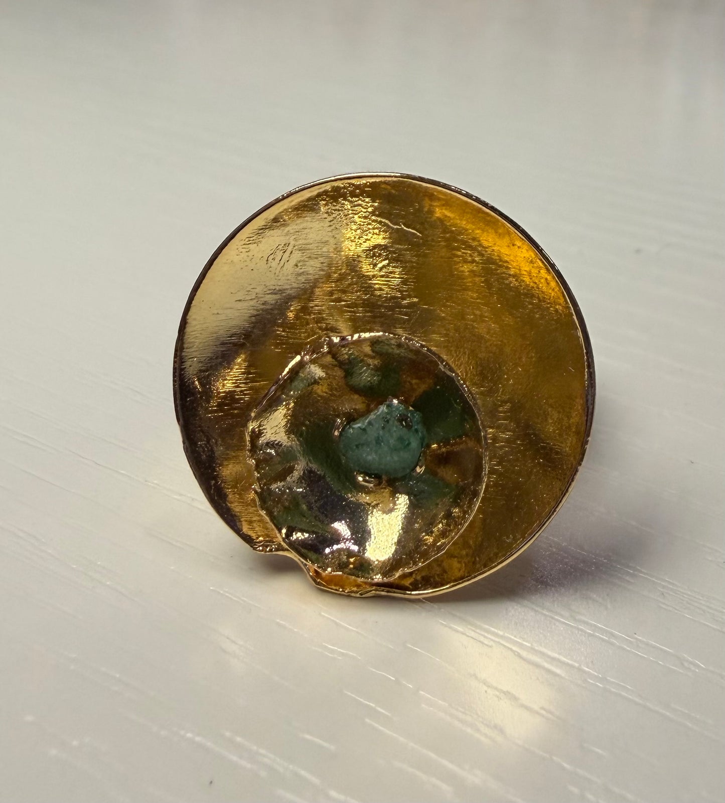 Emerald Orbit Ring