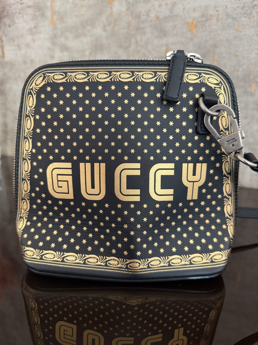 Gucci X SEGA Calfskin GUCCY Stars Mini Dome