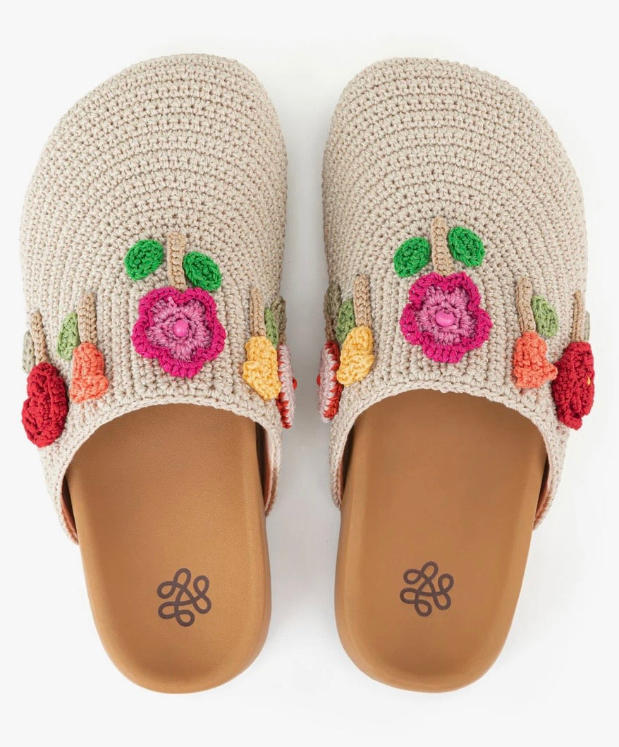 Bolinas Clog Flower Crochet