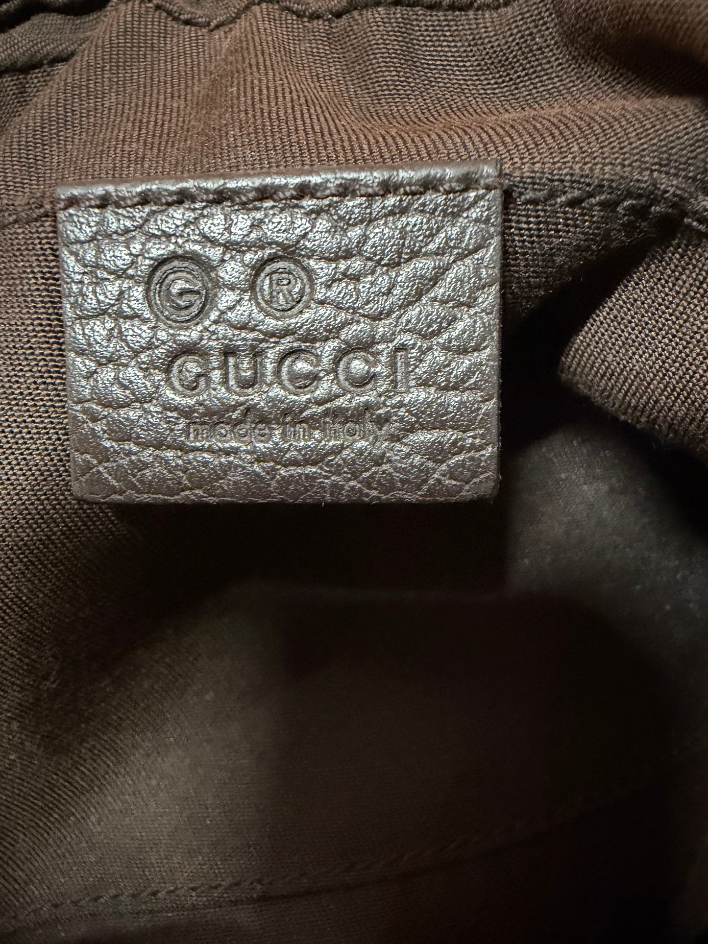 Gucci Monogram Belt Bag Dark Brown