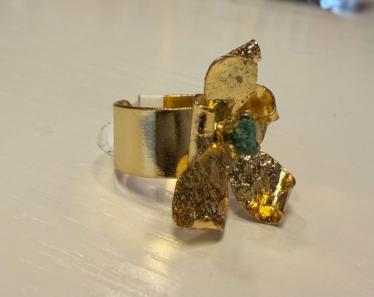 Emerald Fleur Ring