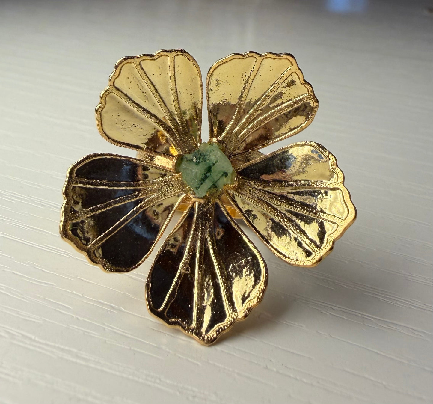 Verdant Flower Ring