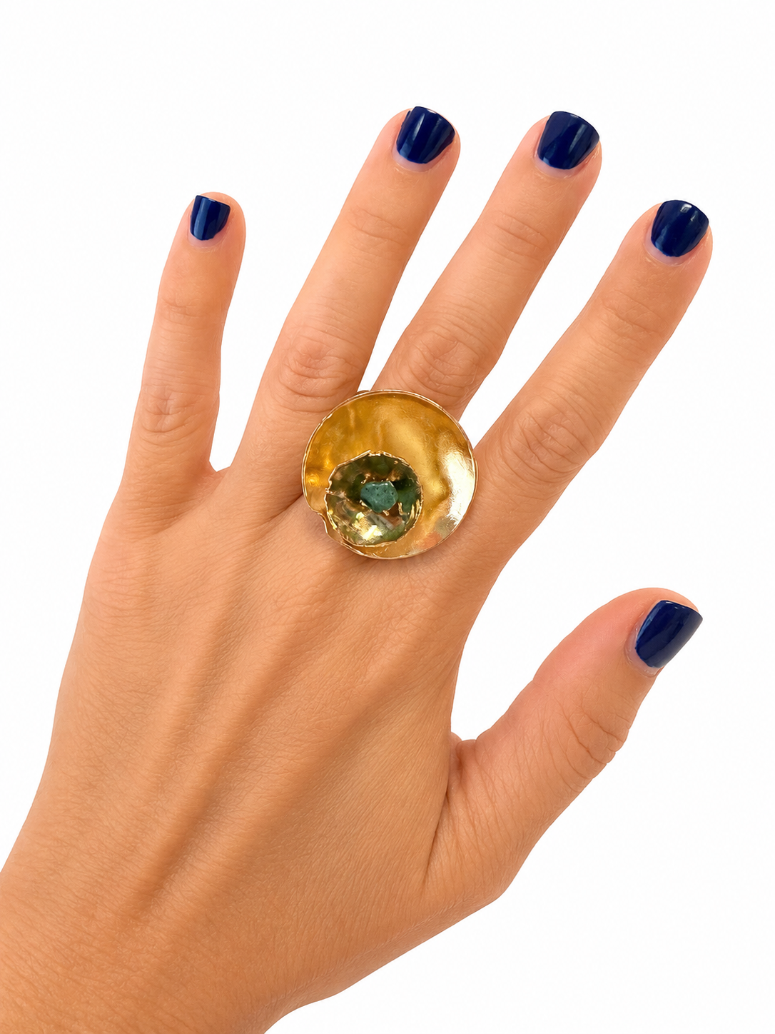 Emerald Orbit Ring