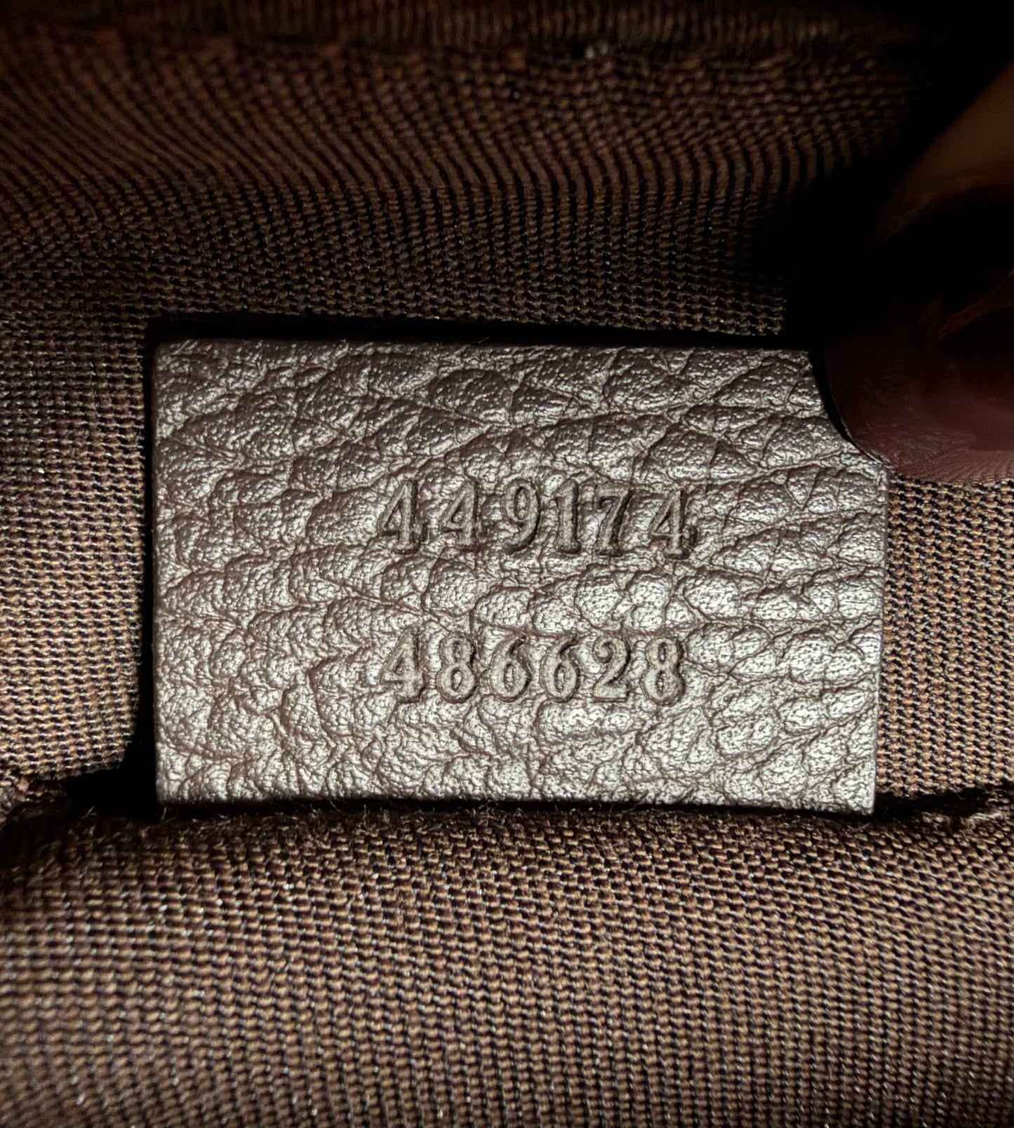 Gucci Monogram Belt Bag Dark Brown