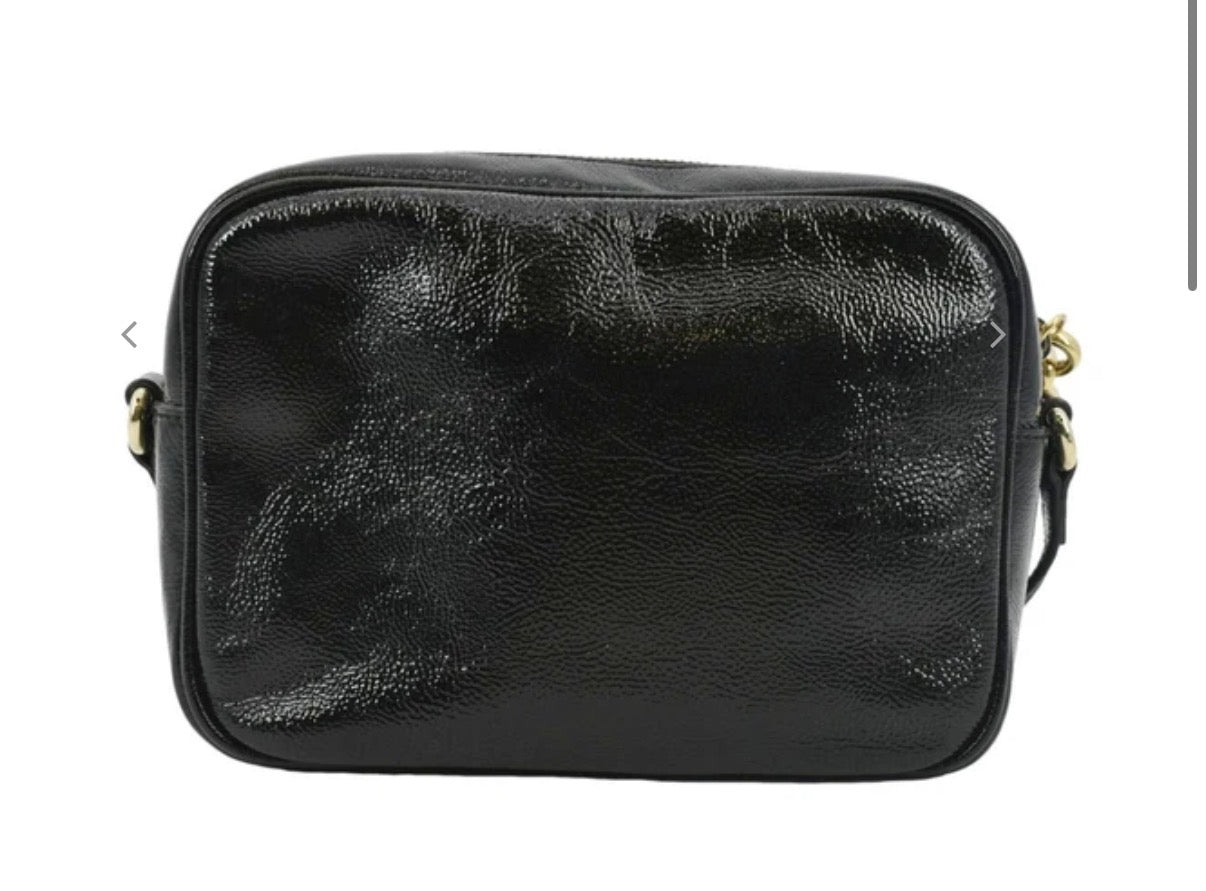 GUCCI
Black Patent Leather Soho Disco Small Shoulder Bag