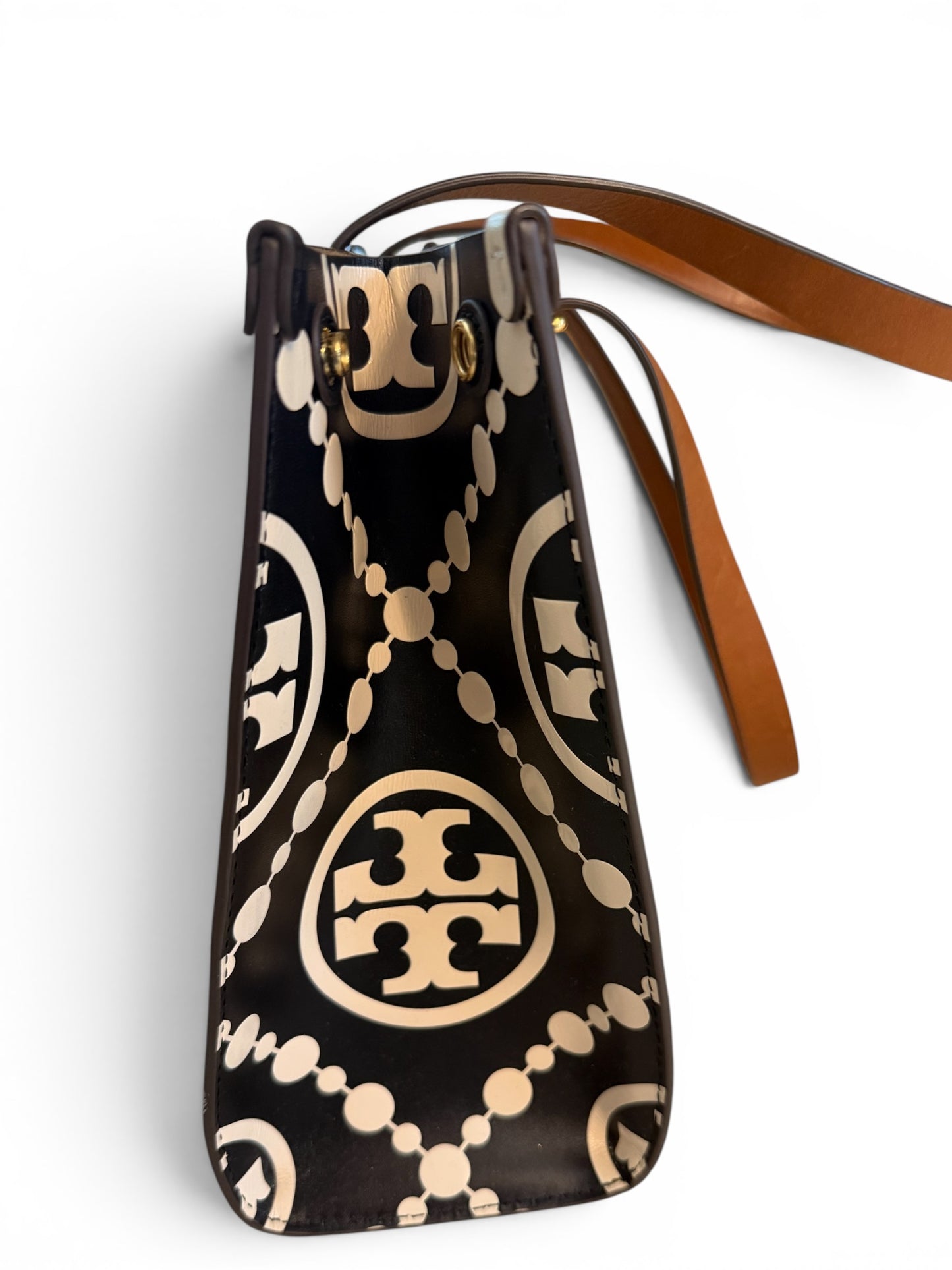 Tory Burch T Monogram Embossed Leather Tote