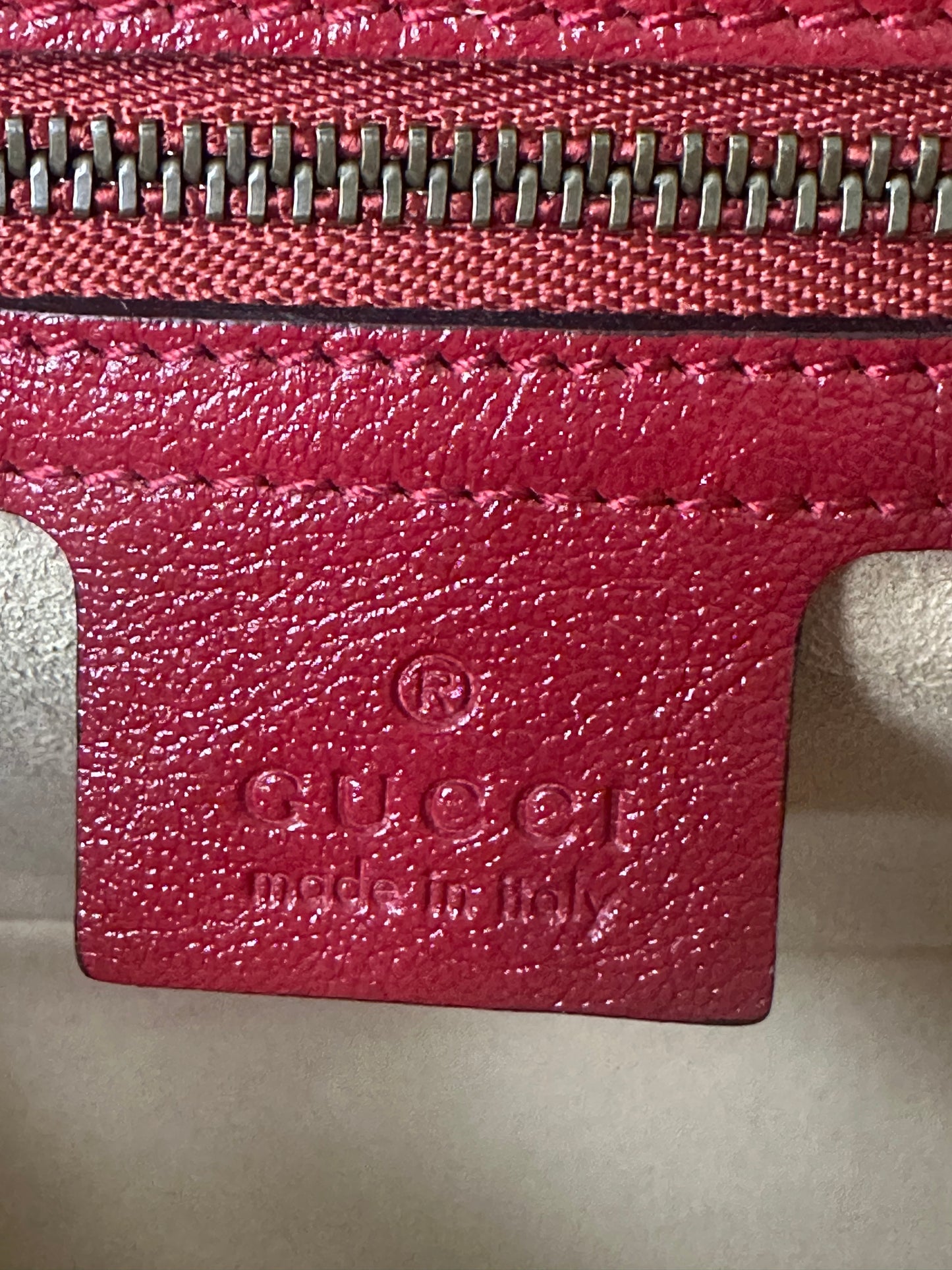 Gucci Black/Red Quilted Marmont Bag